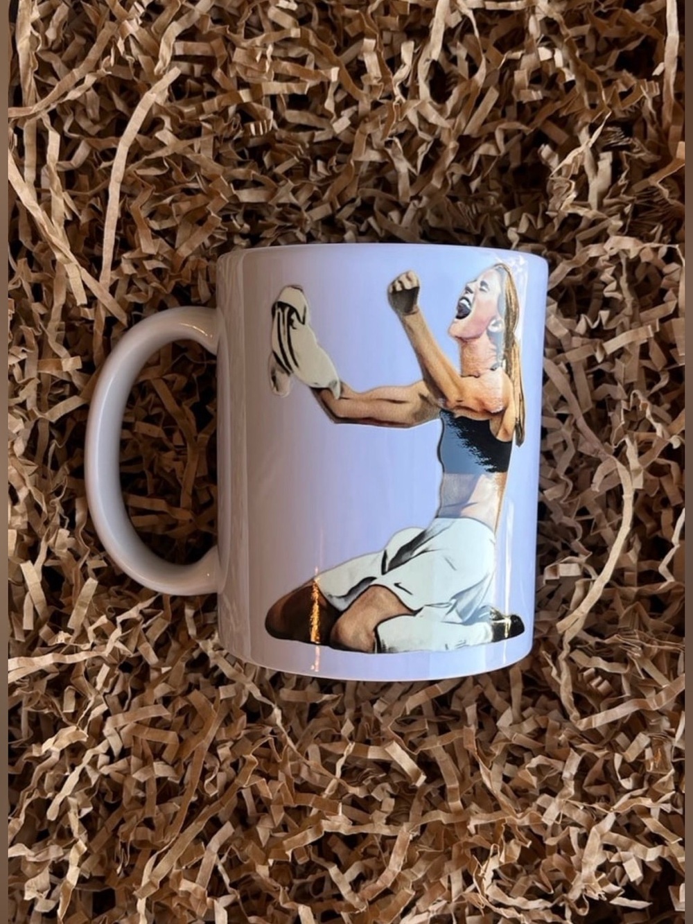 Brandi Chastain US USWNT Womens Girls Soccer Football White Mug